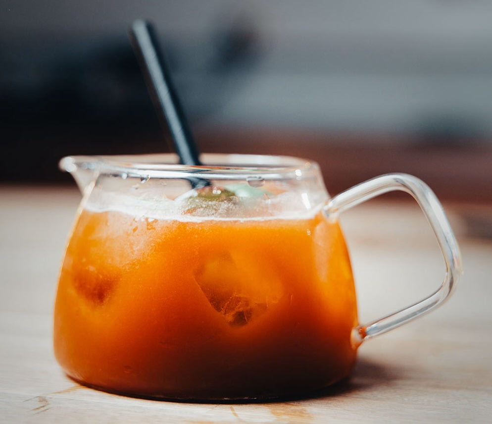 Espresso Strawberry Basil Smash: A refreshing coffee mocktail recipe