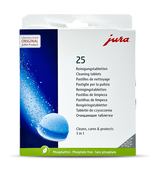 Jura 3 in 1 Cleaning Tablets box 25pcs